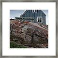 A Wooden House In Disco Bay Framed Print