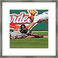 Aaron Rowand And Ryan Theriot Framed Print