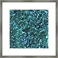 Abalone Shell -aka- Paua Shell - Turquoise Tint Framed Print