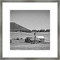 Abandoned In New Mexico Near Capulin Volcano Framed Print