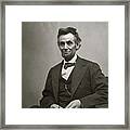 Abraham Lincoln, 1865 By Alexander Gardner Framed Print