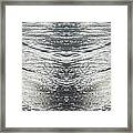 Silver Waves On The Beach, Sea Water Meets Symmetry Framed Print
