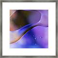 Abstract Blue And Gold Framed Print
