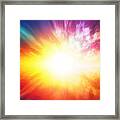 Abstract Flare Background Framed Print