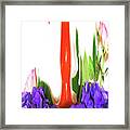 Abstract Flowers 1 Framed Print