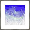 Abstract Geometric Frosted Chimneys Framed Print