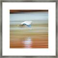 Abstract Heron Framed Print