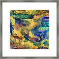 Abstract Meadow Framed Print