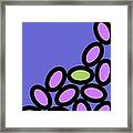 Abstract Ovals On Twilight Framed Print