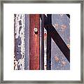 Abstract Rustic Photography - Hex Head Framed Print
