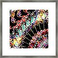 Abstract Spinning Colors Framed Print