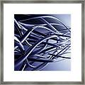 Abstract Squiggly Lines (digital) Framed Print