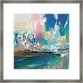 Abstract Summer By The Sea Framed Print
