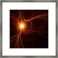 Abstract Sun Flares Framed Print