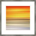 Abstract Sunset Colors Over A Seascape Framed Print