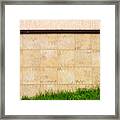 Abstract Urban Brown Tile Wall Framed Print