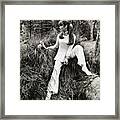 Actress Olga Georges-picot With Chihuahua Framed Print