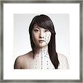 Acupuncture Model Composing Framed Print
