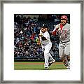 Adam Laroche, Marlon Byrd, And Emilio Bonifacio Framed Print