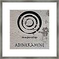 Adinkra Adinkrahene Framed Print