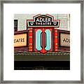 Adler Theatre Marquee Framed Print