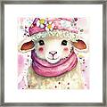 Adorable Little Lamb Framed Print