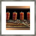 Advent Wreath In Bronze Framed Print