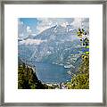 Aerial Drone Shot Of The Majestic Geirangerfjord, Norway Summertime Framed Print