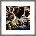After A Hard Day's Work Framed Print