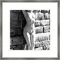 Back Up Against A Wall Framed Print