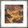 Air And Golden Light, Sea Of Clouds Framed Print
