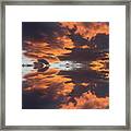 Air And Orange Light, A Journey Through Time Framed Print