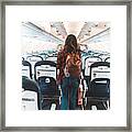 Airplane Interior Framed Print