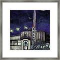 Alameda Theater At Night Framed Print