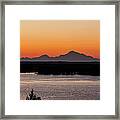 The Midnight Sun Over The Range Framed Print