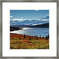 Alaska - Wonder Lake In Denali National Park 2 Framed Print