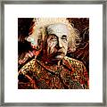 Albert Einstein Time Machine 20210215 Framed Print