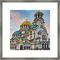 Alexander Nevsky Cathedral, Sofia Framed Print