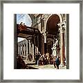 Alexander The Great Cutting The Gordian Knot By Giovanni Paolo Pannini Framed Print