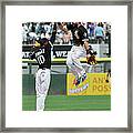 Alexei Ramirez And Adam Eaton Framed Print