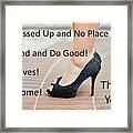 All Dressed Up No Place To Go Framed Print