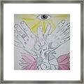 All-seeing Love Framed Print