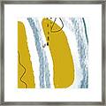 Allegra - Minimal, Modern - Contemporary Abstract Painting Framed Print