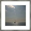 Alone On The Bay Framed Print