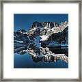 Alpine Blue Reflection Framed Print