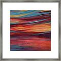 Amazing Sunset Waltz Over The Ocean 02 Detail Framed Print