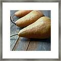 Amber Pears Framed Print