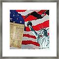 America Framed Print