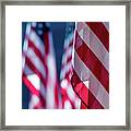 American Flags 2 Framed Print