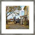 Amish Farm Buggy Framed Print